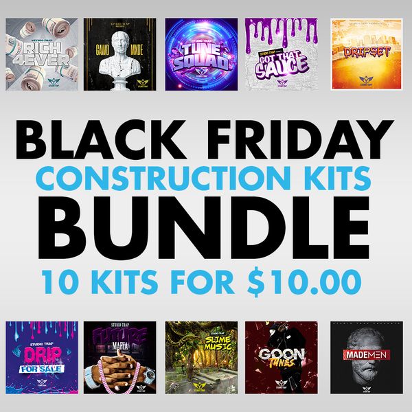 Studio Trap Black Friday Bundle 10 Sample Packs RoyaltyFree